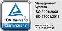 Siegel der TÜV-Zertifizierung